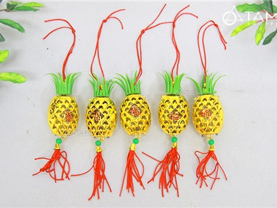 Set 5 dây treo cây mai đào hình trái thơm (21cm) T-PKTMD-58